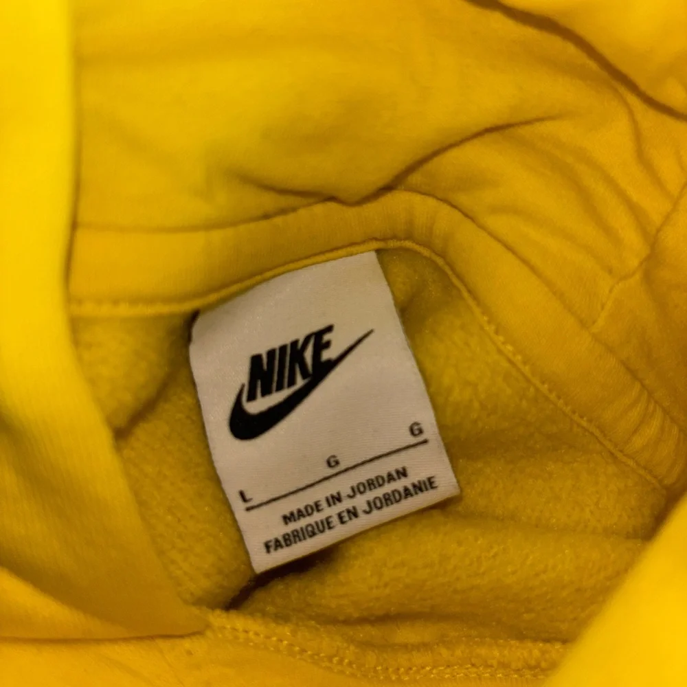Nike Yellow Club Fleece Hoodie - Picture 2 of 2